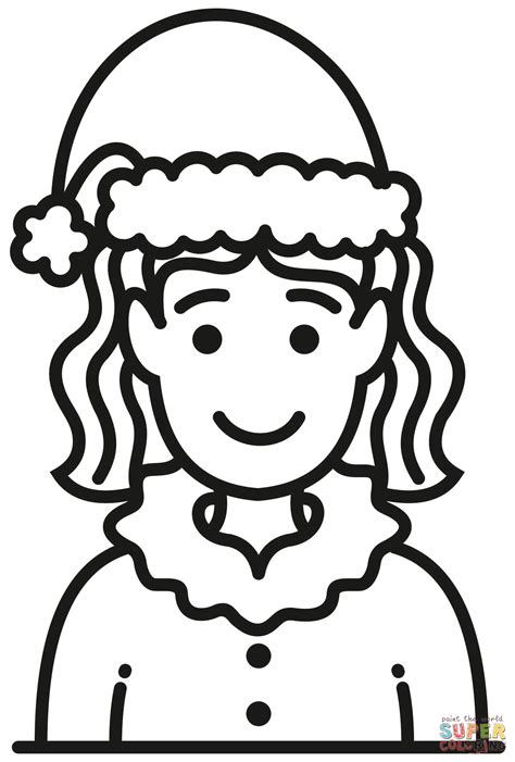 Mrs Claus coloring page | Free Printable Coloring Pages