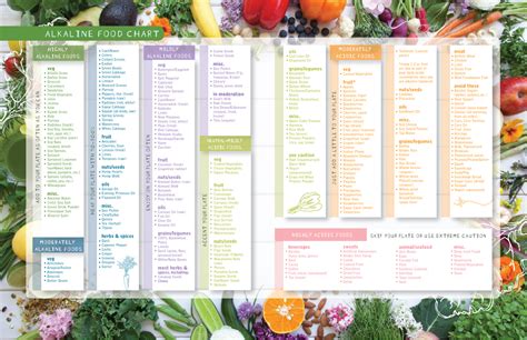 Alkaline Foods Chart | The Alkaline Sisters