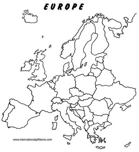 Blank Map Of Western Europe Printable best photos of printable outline maps europe blank europe ...