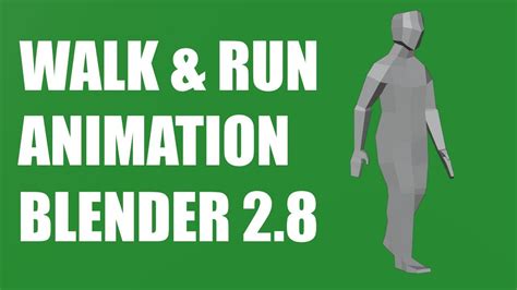 Walk & Run Animation - Blender 2.8 - YouTube