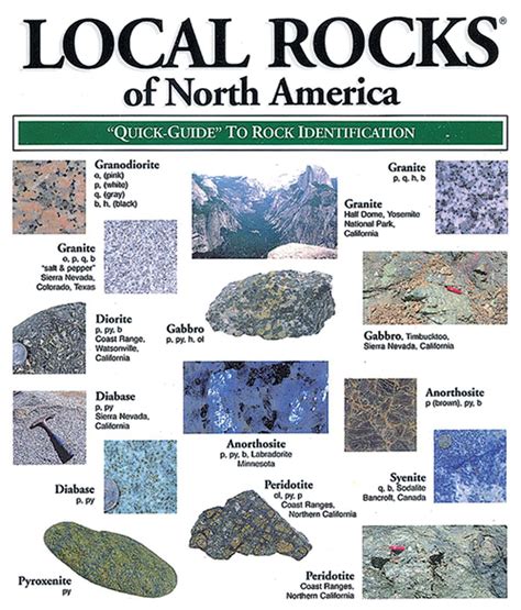 Local Rocks of North America: A Quick Guide to Rock Identification (Laminated Fold-Out Guide)