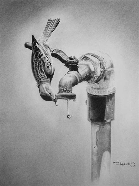 Save Water Pencil Drawing Easy - m--ulberry