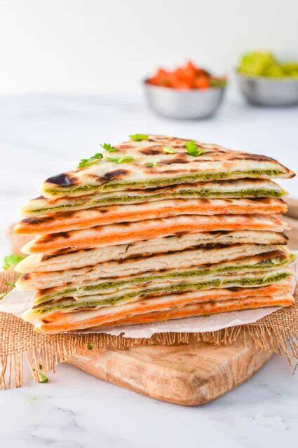 Easy Vegan Quesadilla Recipe (2-minute filling!) - The Fiery Vegetarian