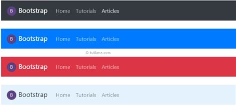 Bootstrap Navbar (Navigation Bar) - Tutlane