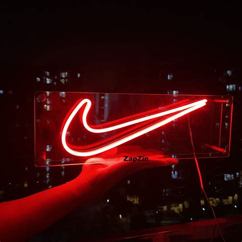 Custom Neon Sign. Just relax neon Bedroom Custom Nike Neon Light. Home Decor.Neon swoosh Led ...