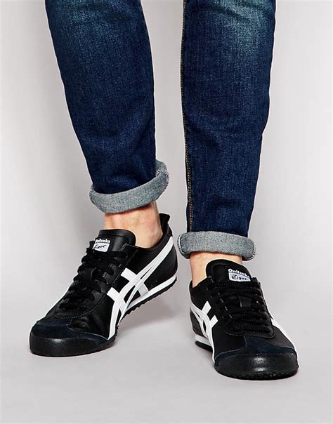 Lyst - Onitsuka Tiger Mexico 66 Leather Sneakers in Black for Men