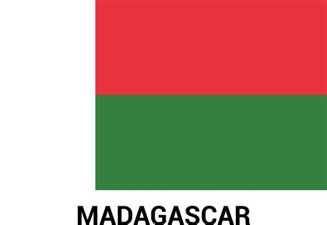 Madagascar flag design vector 13366975 Vector Art at Vecteezy