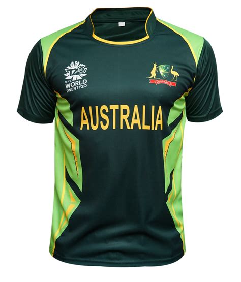 Men Australia Cricket t20 Worldcup T Shirt 2017 Medium