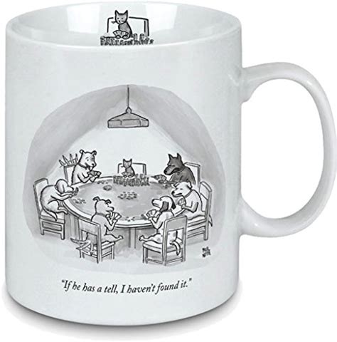 Porcelain Mug - New Yorker Cartoon Cat's Tell Mug - Perfect gift for ...