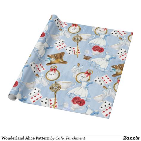 Alice In Wonderland Gift Wrapping Paper | Printable Templates Free