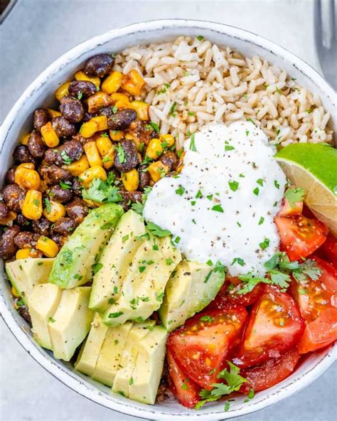 Vegetarian Burrito Bowl - Healthy Fitness Meals