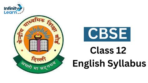 CBSE Class 12 English Syllabus 2023- 2024 - Download Free PDF