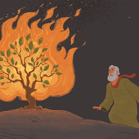 God Spoke to Moses in the Burning Bush Archives | Bible for kids, Bible ...