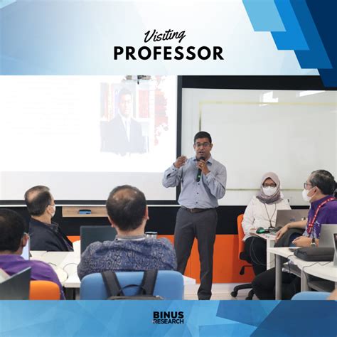 Visiting Professor at Binus Alam Sutera and Anggrek Campus – Research