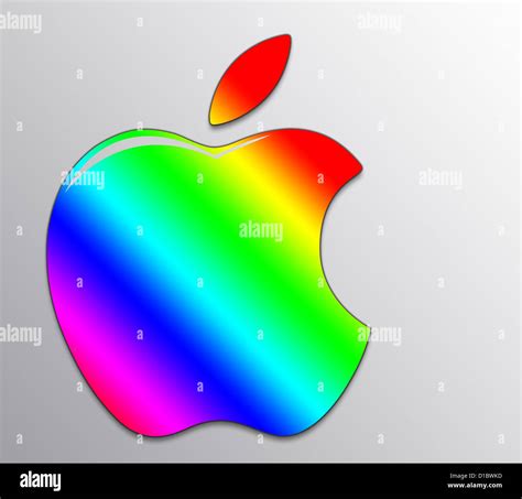 Apple Logo concept colored variety Stock Photo - Alamy