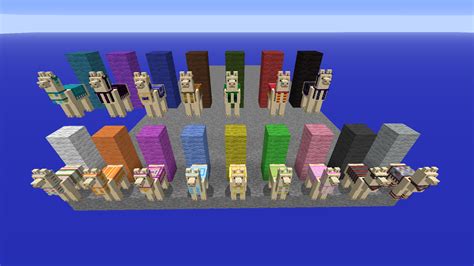 All llama saddle designs. : Minecraft