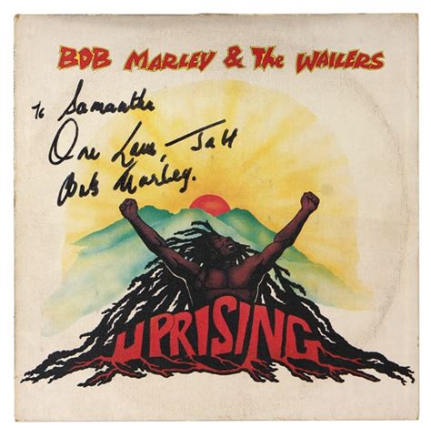 Lot Detail - Bob Marley Signed & Inscribed "Uprising" Album (JSA & REAL)