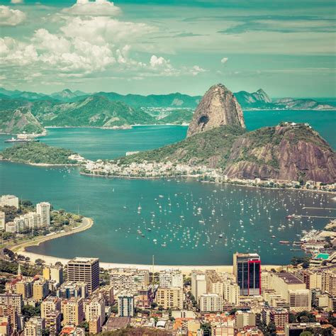 Beautiful Skyline View of Rio De Janeiro Stock Image - Image of ...