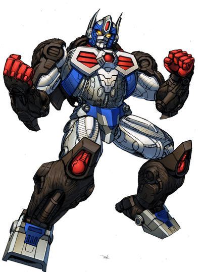 Optimus Primal Beast Wars 10th anniv version by Dan-the-artguy on DeviantArt