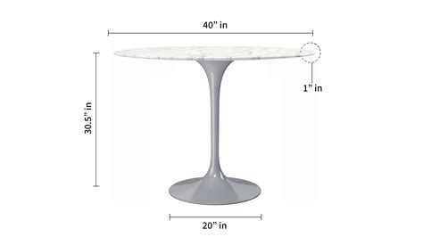Tulip Marble Dining Table - 40" Round