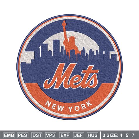 New York Mets logo embroidery design, MLB embroidery, Embroi - Inspire ...