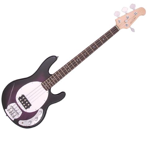 G-4MM Electric Bass Guitar, Thru Purple at Gear4music