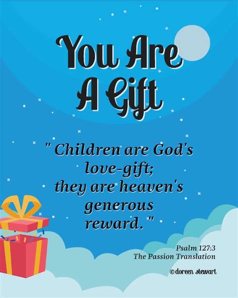 You Are A Gift Reminds Us That Children Are Gifts From God. | Etsy