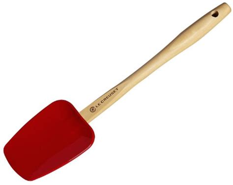 Le Creuset Silicone Spatula Spoon, Large, Cherry , New, Free Shipping