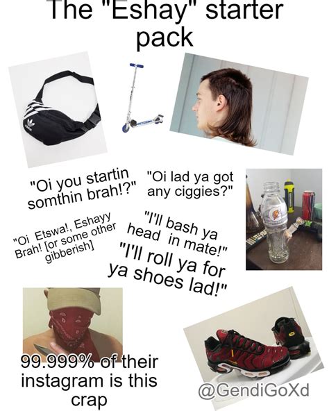 the "eshay" starter pack : r/AusMemes