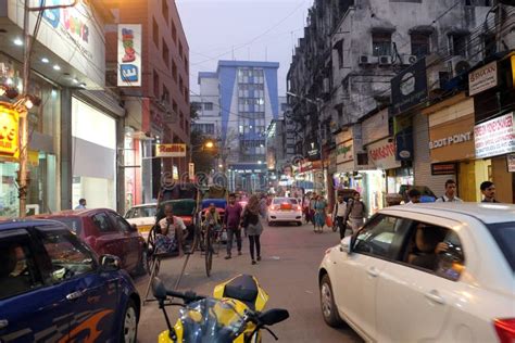 Night Time Shopping Near New Market in Kolkata Editorial Photo - Image of illuminated ...