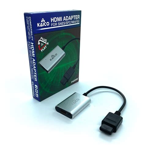 Kaico HDMI Adapter for Nintendo SNES Famicom SFC N64 and GC with S-Video and Composite Support ...