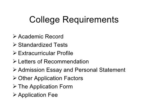 College Admission Requirements - California