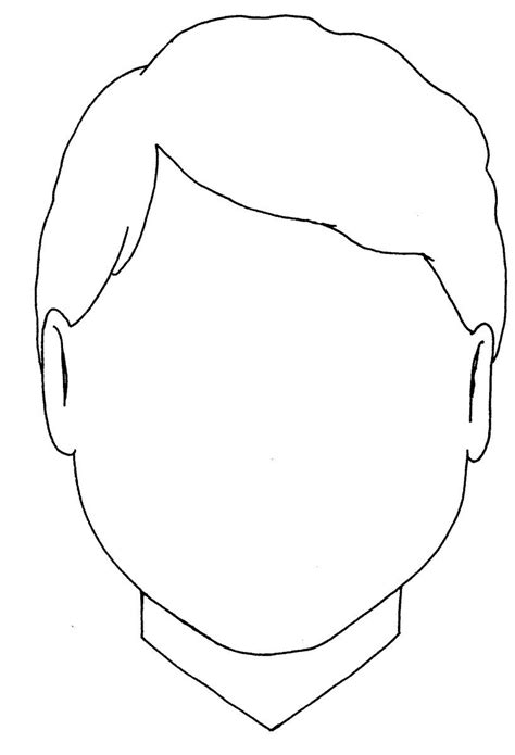 Printable Blank Face Coloring Page