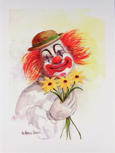 CLOWN-Kunst Clowns Clown-Druck Clown-Poster lächelnde | Etsy