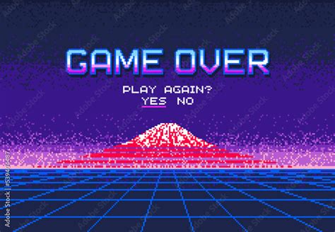 Game Over Screen Arcade