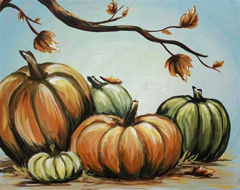 Pinterest photo | Fall canvas painting, Halloween painting, Autumn painting