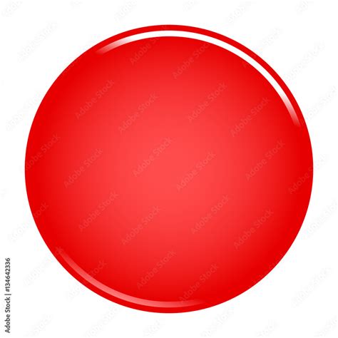 Red circle button blank web internet icon Stock Vector | Adobe Stock