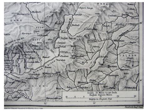 1881 Tanner - TRIBES OF KAFIRISTAN - Chugani - MAP - Afghanistan ...