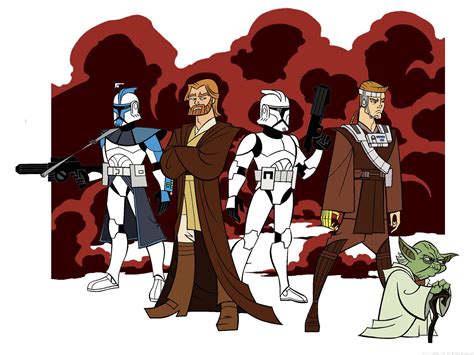 The Clone Wars (2003-2005) Star Wars Clone Wars, Star Wars Rebels, Awesome Art, Cool Art, Anime ...