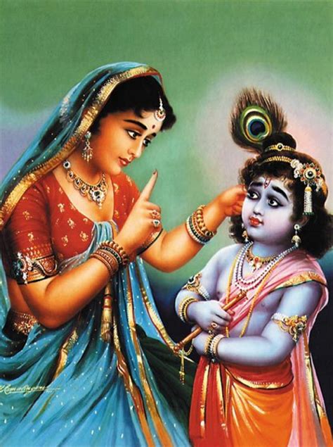 Krishna Yashoda Warns Krishna Poster 16x20 J31L - Etsy UK