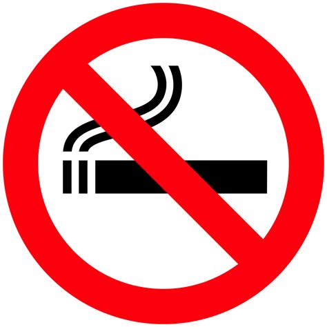 No Smoking Sign PNG Clipart