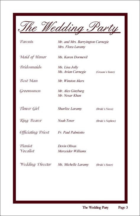 Order of Wedding Ceremony | Photo Gallery of the Order of Wedding ...