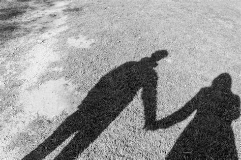 Premium Photo | Black and White Romantic Couple Shadow