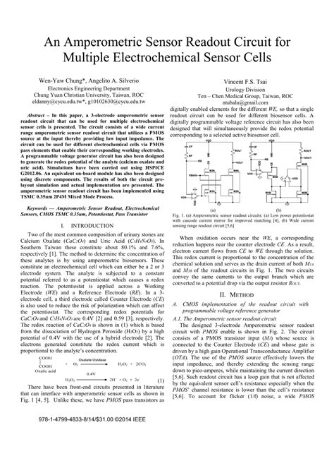 (PDF) An amperometric sensor readout circuit for multiple ...