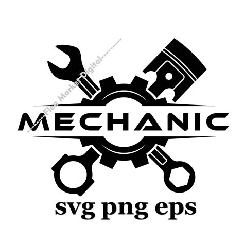 Auto Repair Mechanic Garage Logo SVG PNG EPS Clipart - Etsy