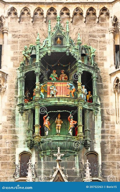 The Historic Glockenspiel At Marienplatz, Munich, Germany Royalty-Free Stock Photo ...