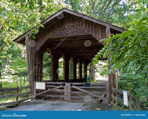 Wooden Covered Bridge Stock Image - Image: 975951