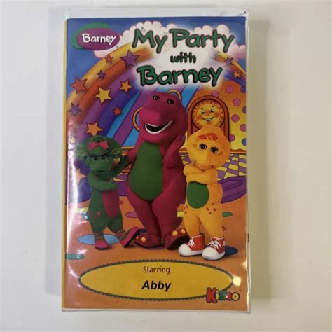 CUSTOM MY PARTY WITH BARNEY Starring ABBY VHS VIDEOTAPE $100.04 - PicClick CA