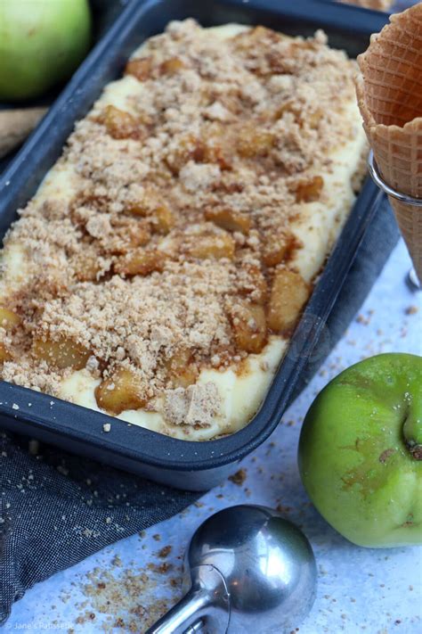 Apple Crumble Ice Cream! - Jane's Patisserie