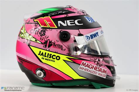 Sergio Perez helmet, 2017 Chinese Grand Prix, F1 2017, Force India ...